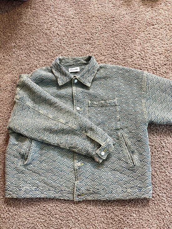 Ryoko Rain Other - Ryoko Rain SEIGAIHA JACQUARD DENIM WORK JACKET